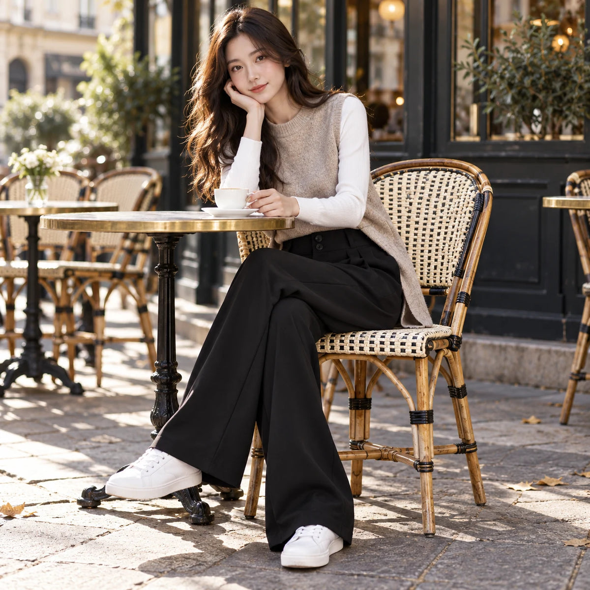 Flore — porté à une terrasse parisienne